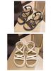 Women's 2024 Summer Platform Sandals with Small Cross-Strap and High Heel In New Korean Style
