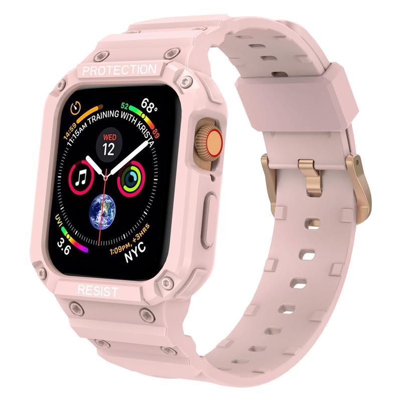 Case Band For Apple Watch 45mm 44mm 49mm 41mm 40mm iWatch Series Ultra 8 7 6 5 SE 4 3 Strap , Sport Protective Replacement Wristband