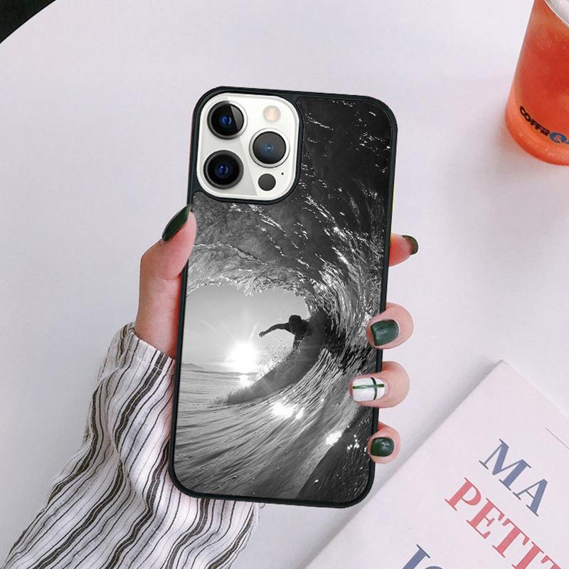 Extreme Sports Surfing Phone Case For iPhone 17 Air 14 13 12 16Pro Max 15 Plus Max Cover Shell coque