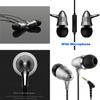 Silver Bullet Earphones Metal Deep Bass Wired Inear Headphones For Music Lovers