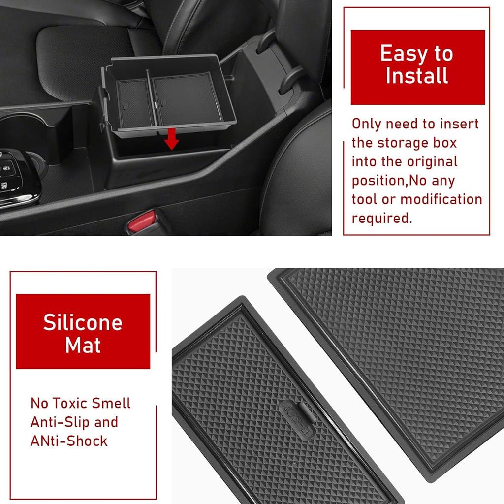 TTCR-II Compatible With Kia Sportage Center Console Organizer  2024 2025 2026, For Sportage NQ5 Console Organizer Tray EX/LX/SX/X-Line  2024 2025