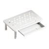 Adjustable Computer Monitor Risers Desk Organizers Storage Space Sturdy Metal Frame Minimalists Styles Office Accessory