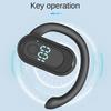 Bluetooth 5.4 Headphone Ear Hook Wireless Earphone 180° Rotation LED Display HiFi Stereo Noise Reduction Headset for Sport Business Music Earbud
