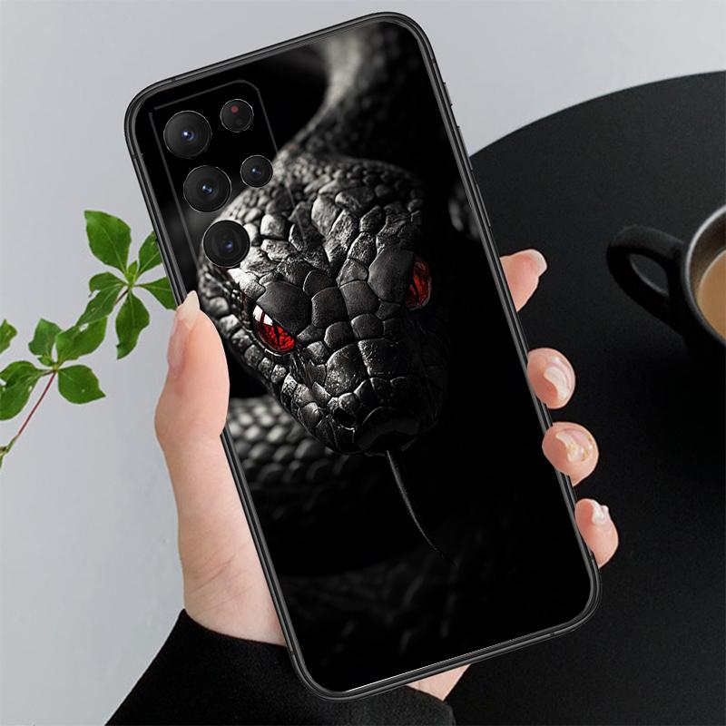 Snake Art Funda Phone Case For Samsung Galaxy S25 S24 S23 S22 S21 Ultra S24 S23 S22 S21 S25 Plus S24 S25 FE