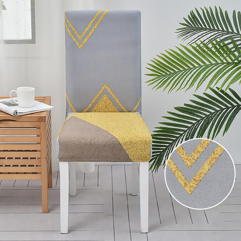 Dining Chair Slipcover,High Stretch Removable Washable Chair Seat Protector Cover for Home Party Hotel Wedding Ceremony 4/6pcs
