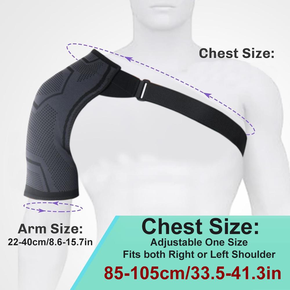 Shoulder Brace Back Support Compression Sleeves For Torn Rotator Cuff Ac Joint Pain Relief Arm Immobilizer Wrap