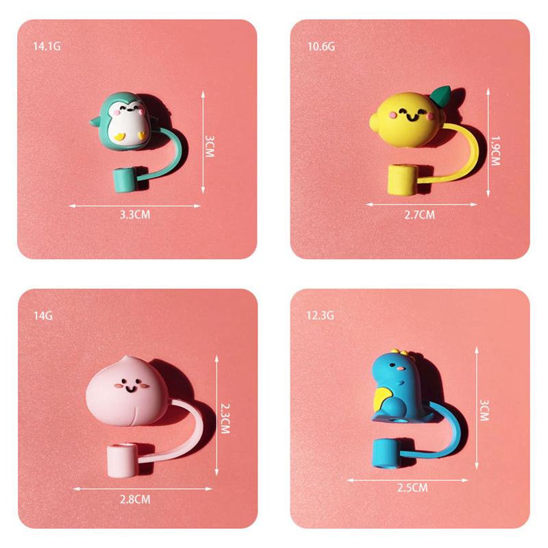 Silicone Material Dustproof Reusable Plugs Straw Cap Environmental Protection