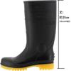 Zona Sicherheitsstiefel Sicherheitsschuhe Schwarz cm 3E [Koshin Gummi] 23.5