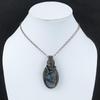 Labradorite Pendant Copper Wire Wrapped Pendant Handmade Jewelry Natural Gemstone Pendant Unique Copper Design Jewelry Labradorite Pendant