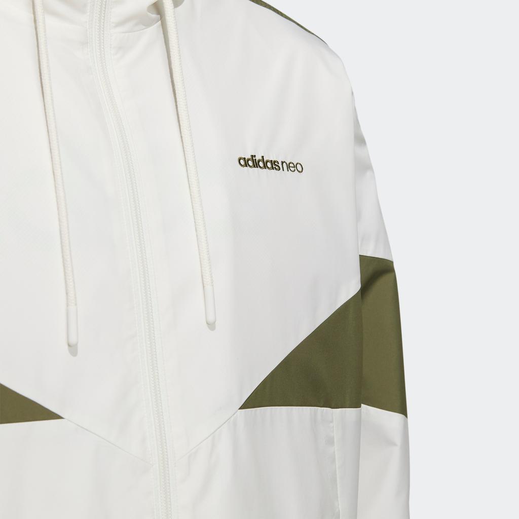 Adidas Neo Icons 3-Stripes Colorblock Hooded Jacket Men Jacket White H14231