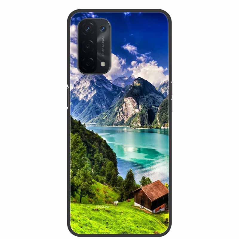 For Oppo A54 5G Case Marble Soft Silicone Back Case for Oppo A55 5G Phone Cover OppoA54 A54 A55 4G 5G 2021 Coque Funda Bag