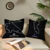 F1 Track Personalized Pillow Cover Kids Bedroom Wild Party Decor Pillowcase Kid Birthday Shower Gift