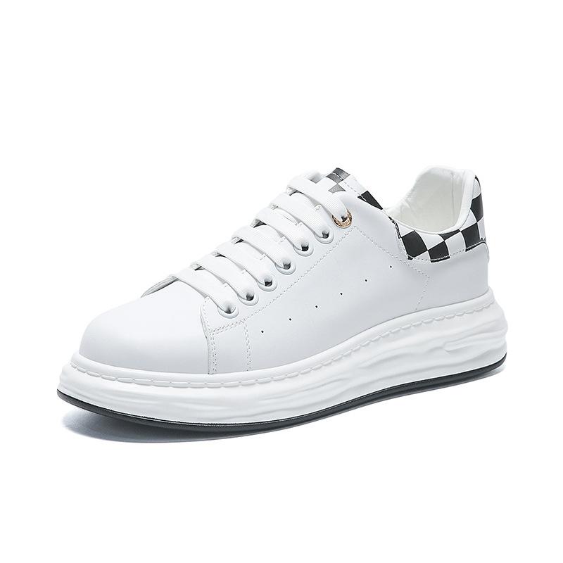 Autumn Board Shoes Men's Little White Shoes Dissolve Loose High-soled Shoes Soft-soled Trendy Brand Wenzhou Men's Shoes