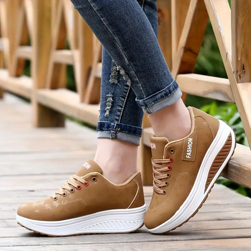 Γυναικεία αθλητικά παπούτσια μόδας, casual, πολυλειτουργικά, πλατφόρμες, ελαφριά, άνετα, αναπνεύσιμα αθλητικά παπούτσια