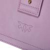 PINKO Damen Mini-Umhängetasche aus Leder mit Schwalben-Kreuz