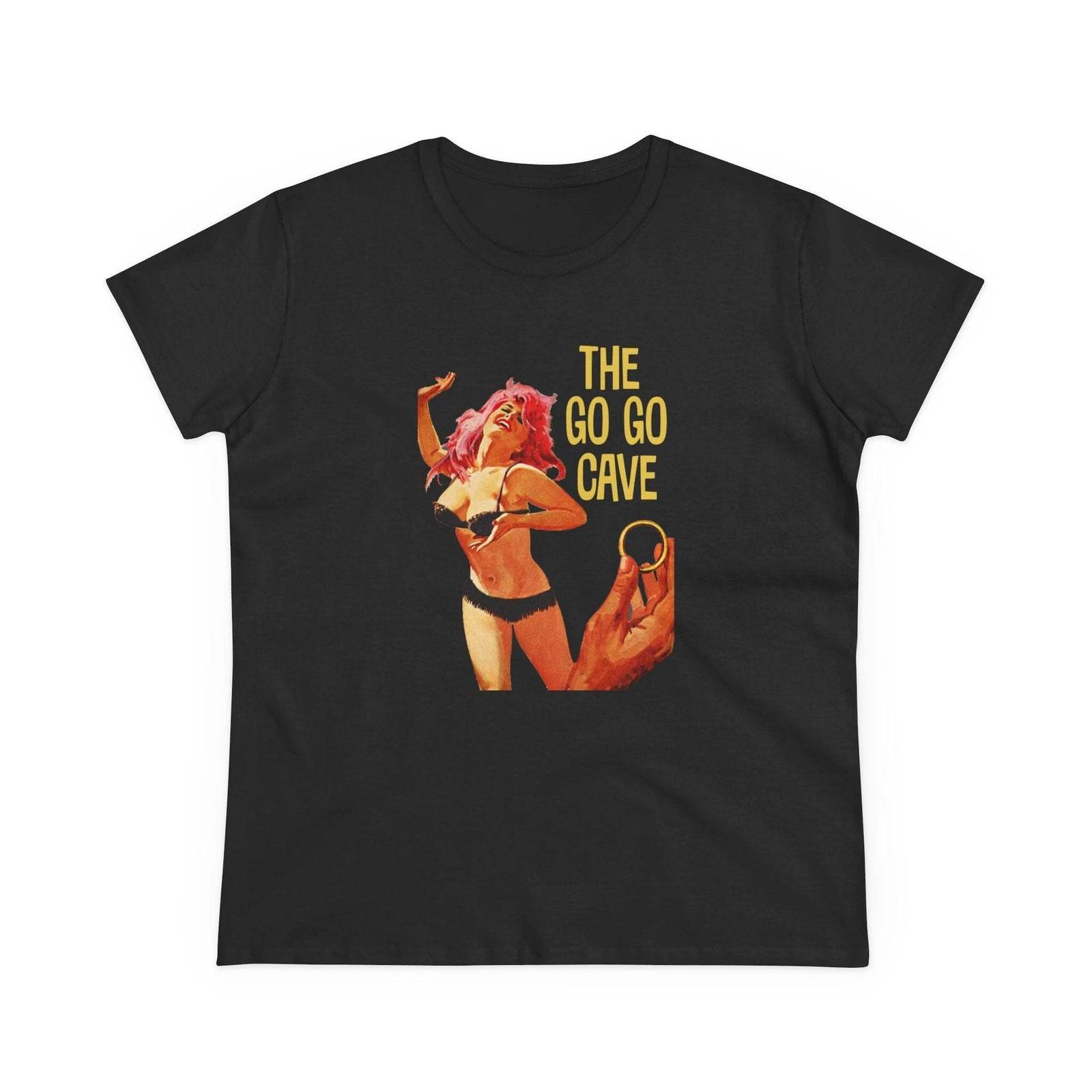 

The Go Go Cave T-shirt Retro Swingers Club Stripper 60s Beat Generation Tee L