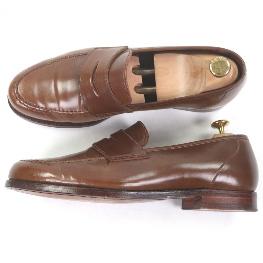 Excellent CROCKETT&JONES loafers HARVARD2 376 Last Coin whiskey cordovan Used