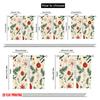 2pcs,2D Plane Printing Curtains Digital Printed Christmas Baubles Pine Branches Stars (4) 100% Polyester (without Rod) All
