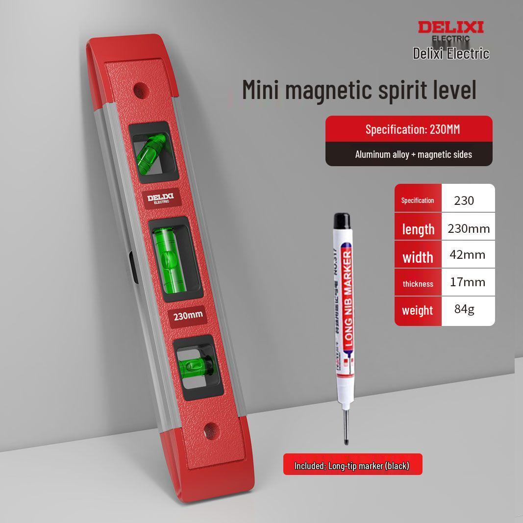 

Високоточний міні-магнітний будівельний рівень, алюмінієвий сплав, пряма кромка