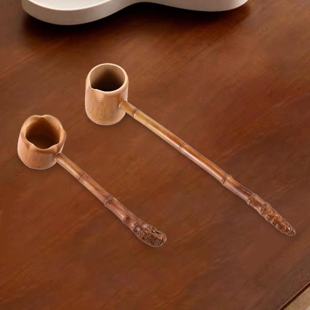 Bambuslöffel Wasserschöpfkelle Geschenk für Teeliebhaber Teezeremonie Utensil Werkzeug Wasserlöffel für Restaurant Teehaus Heimküche