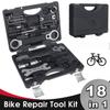 YC-721 Bicycle Repair Tools Kit Box Set Multi MTB Tire Chain Repair Tools Spoke Wrench Kit Hex Screwdriver Bike Tools 18 in 1
