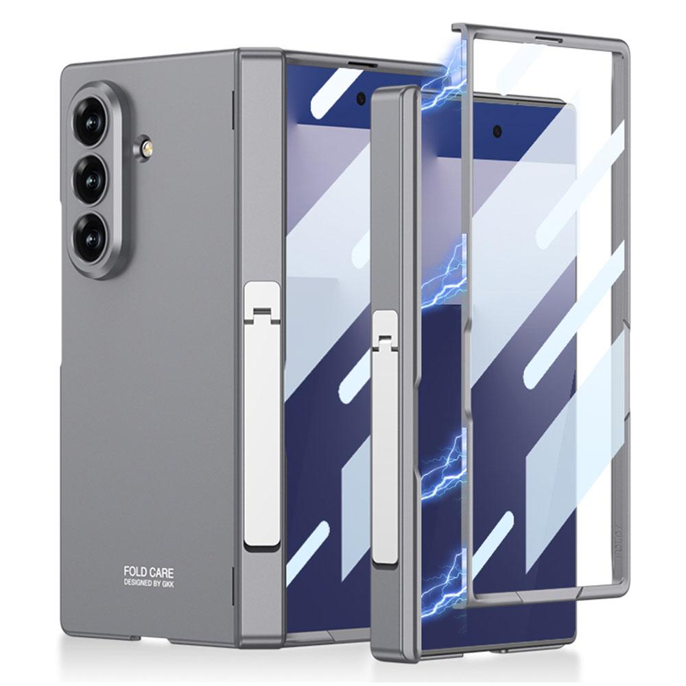 GKK For Samsung Galaxy Z Fold7 5G Case with Kickstand PC+Tempered Glass Phone Cover