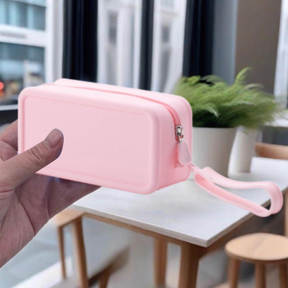 Large Capacity Coin Purse Silicone Cosmetic Bag New Item Bag  Students