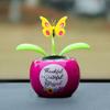 Cute Car Accessorie Auto Swing Solar Sunflower Pendant Auto Car Decoration Ornaments Birthday Gift Car Home Decoraction