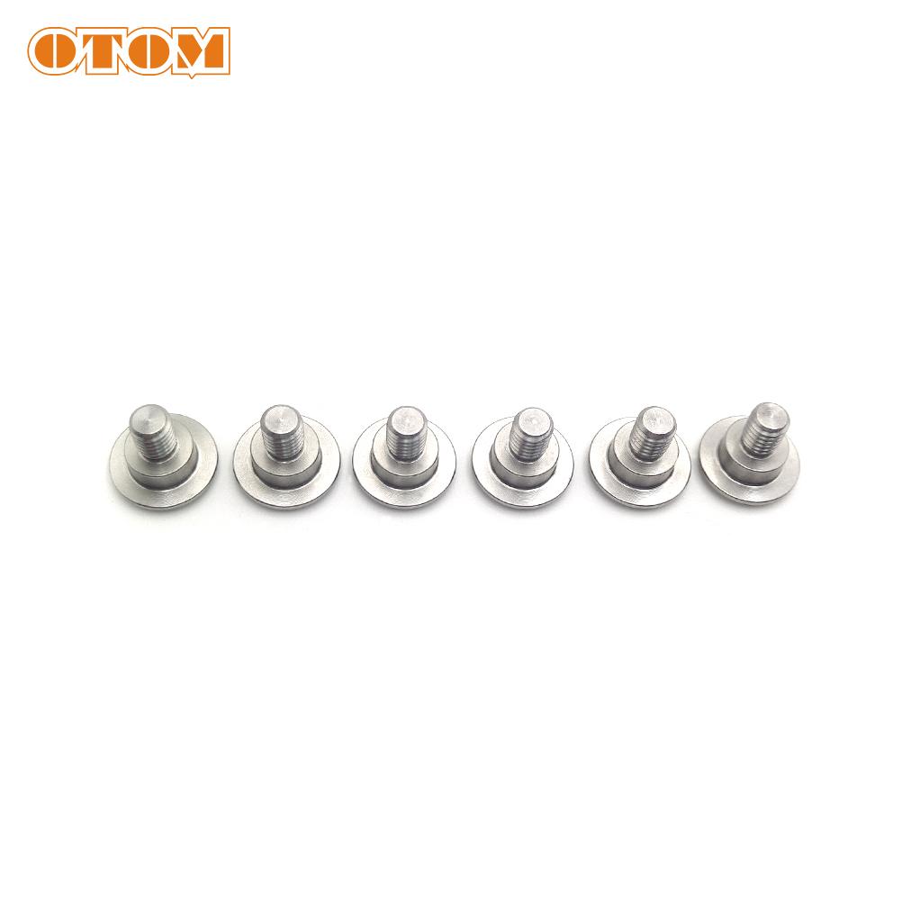 OTOM Fork Guard Bolts Stainless Steel Motorcycle Front Shield Bolt Screw Nut Cover For HONDA CRF CR125 CRF250RX CRF450X CRF450RX