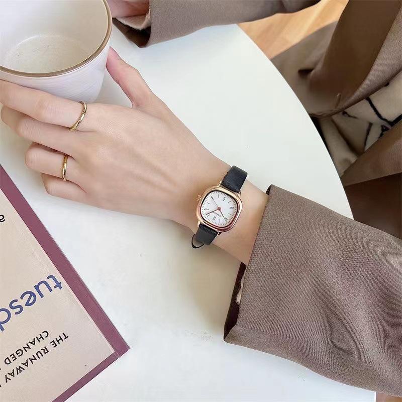 

Сучасний вінтажний жіночий водонепроникний годинник - Елегантний маленький циферблат для студентів