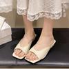 Summer Women Gladiator Slippers Fashion Open Toe Square Toe Slide Ladies Casual Beach Dress Sandalias
