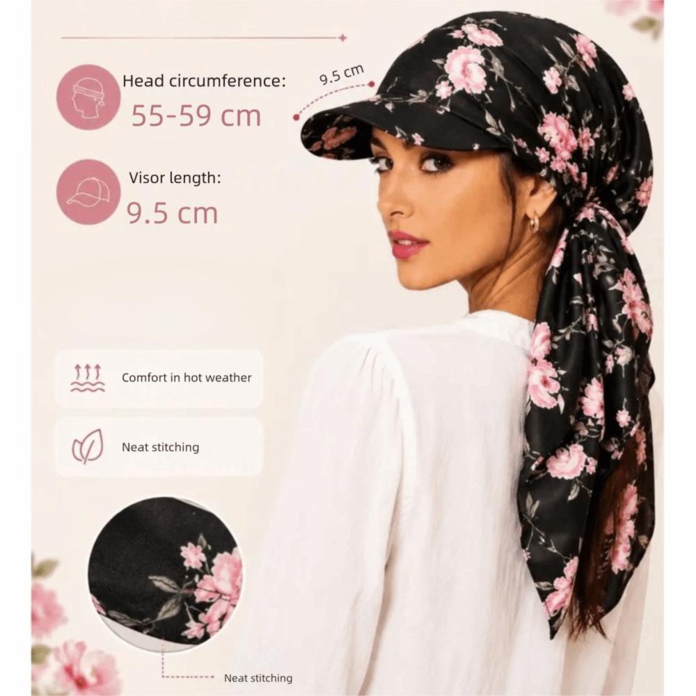 Cappello Turban con Visiera Berretto da Baseball Moda Donna Hijab Cappelli Viaggio