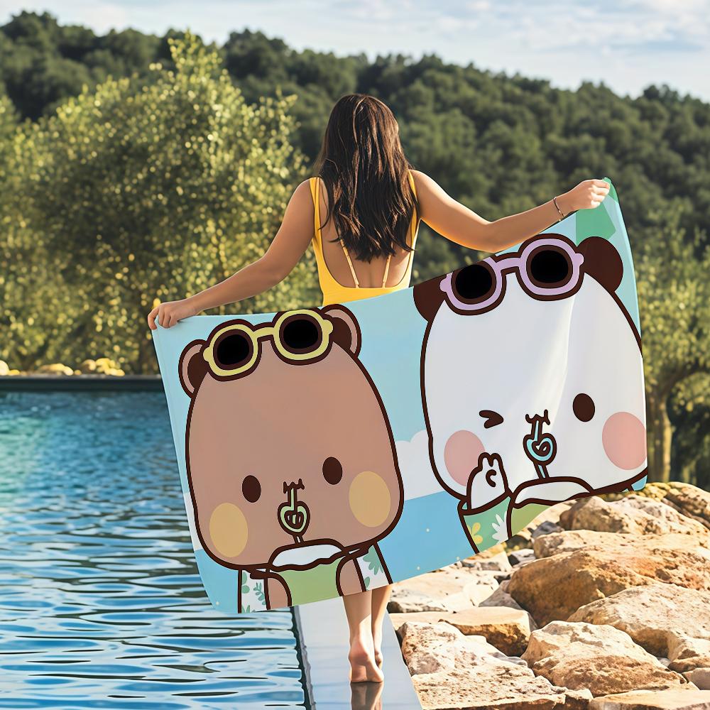 Kawaii Cartoon Bubu Dudu Towel Quick Drying Beach Towels Are Suitable For Swimming Pools Camping Yoga And The Gym