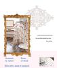 Imanqiyun Colorful Embroidered Floral Lace Tablecloth and Photography Backdrop.