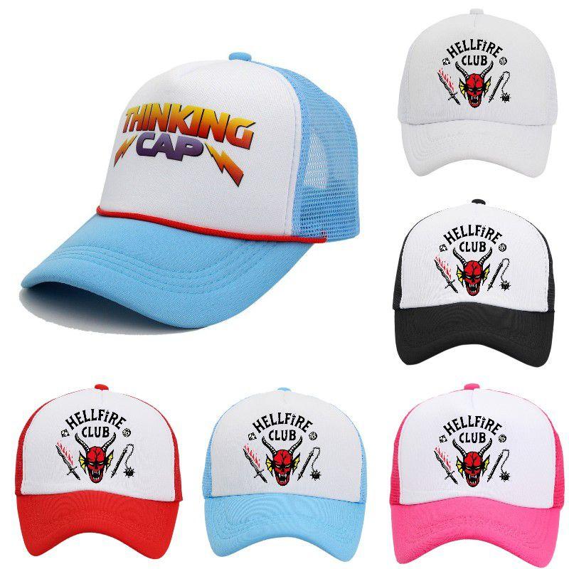 Stranger Things Thinking Cap Retro Trucker Hat With Unique Design Limited Edition Adjustable For Men Women And Kids