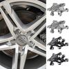 4pcs/set Five Claws Styling Car Wheel Center Cap Hub Covers Emblem for 4JHE SLINE A4L P 8V 8L RS RS3 RS4 RS5 RS6 S5 S6 S7 S8 Q8