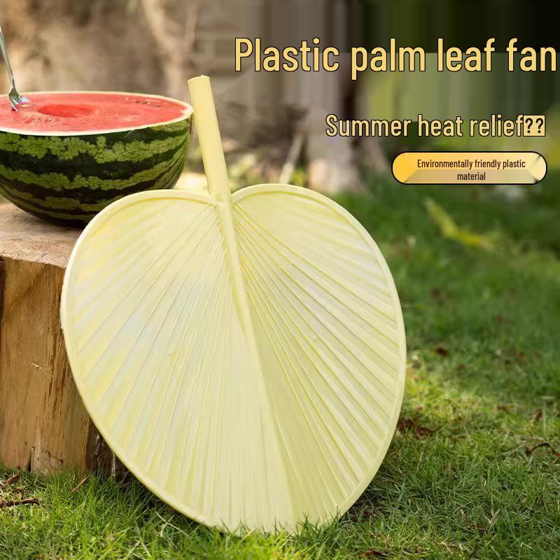 

Большой веер из пальмовых листьев ручной работы - Дизайн «Банановый лист» в старинном стиле, Прочный узор «Подсолнух», Китайский веер-погремушка для младенца, Использование для отпугивания комаров. Other