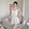Ice Silk Pajamas Women's Summer Girls Pure Desire Suspender Shorts Loungewear Set Pajamas Women's Pink and Sexy Loungewear