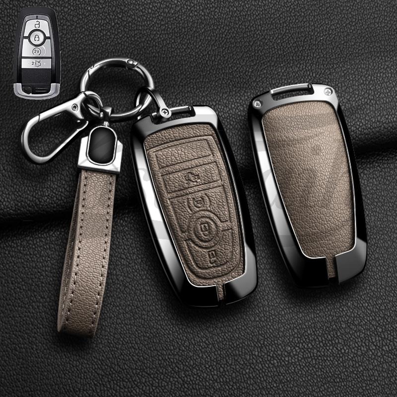 Car Key Case Holder Cover for Ford Mondeo Explorer Edge Expedition F-450 F-350 F150 Fusion Mustang Everest Accessories Styling