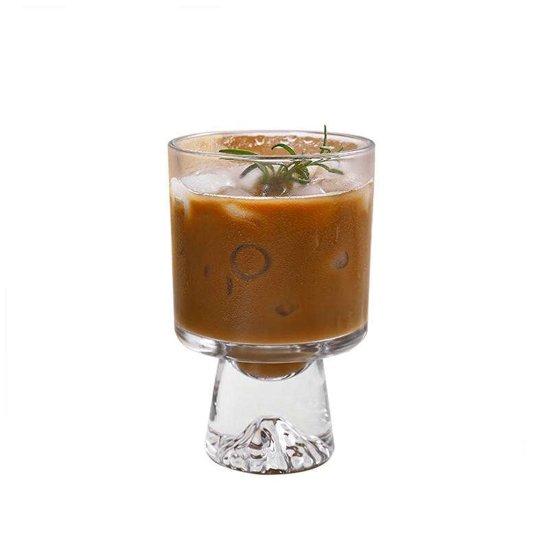 Shangqi Pink Mountain High-Handle Glass Tumblers