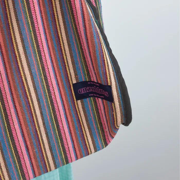 Summer Stripe Big Bag (Neon Pink Multi)