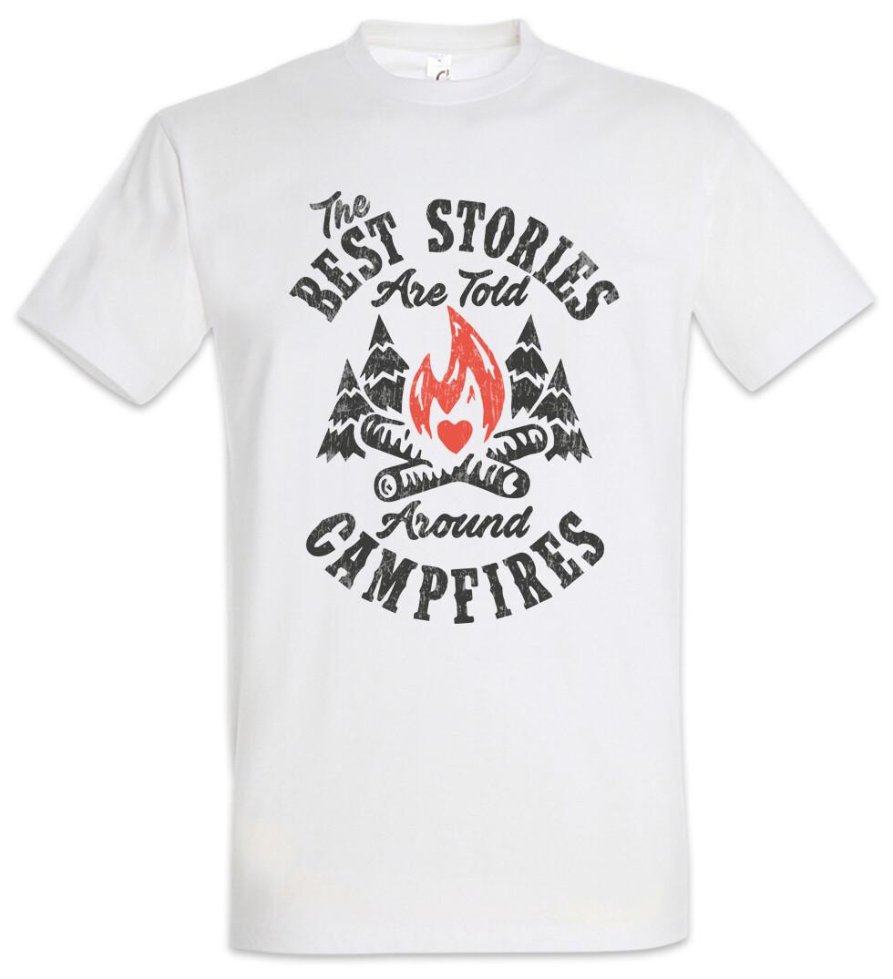 The Best Stories Are Told Around Campfires T-Shirt Camping Nature Boy Scout S