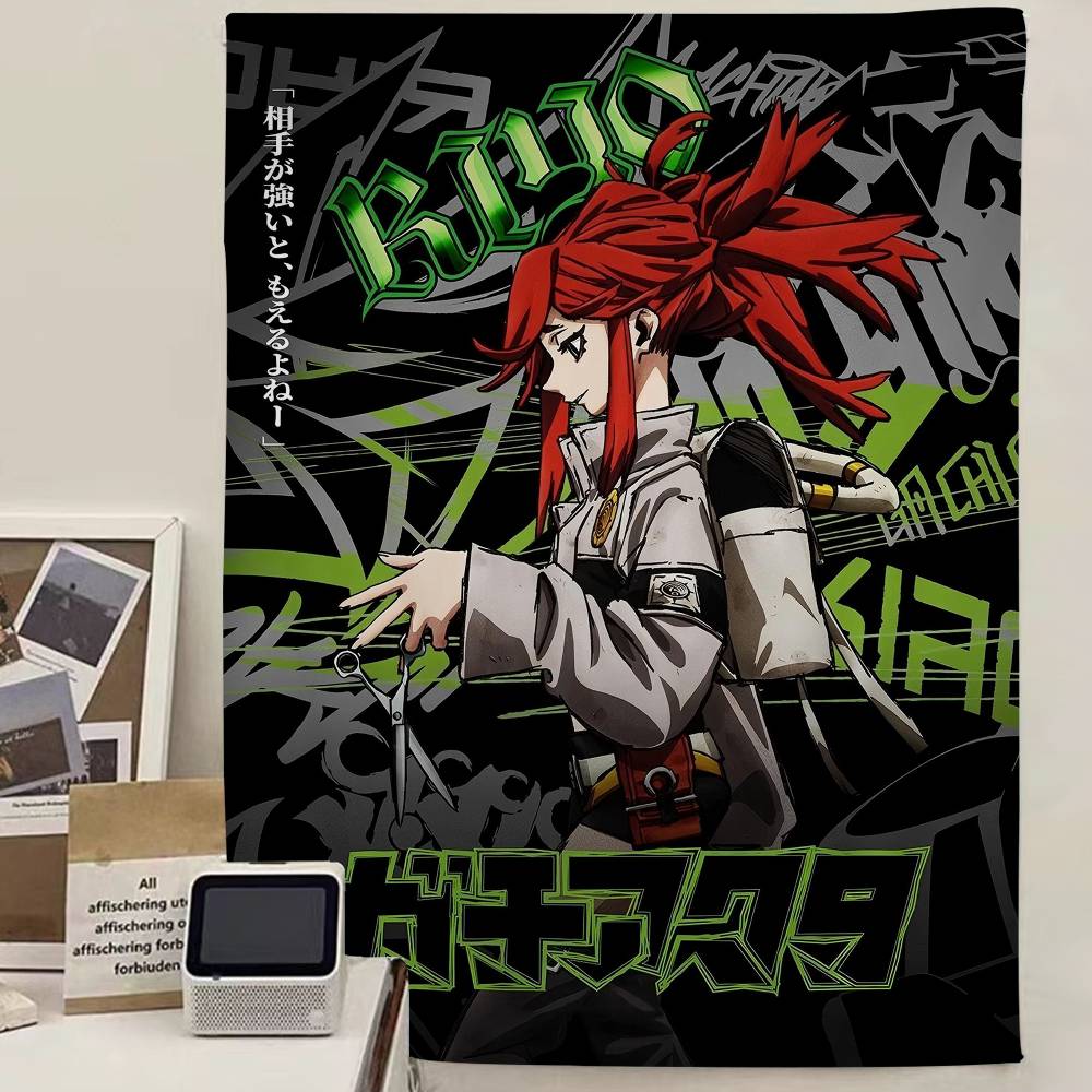 Anime di Combattimento Soprannaturale Giapponese G-Gachiakuta Appeso Arazzo Boemo Appeso Tarot Tappeti da Parete Hippie Stanza Studenti Arazzo Giapponese