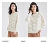 [Thick 100% Wool] Autumn/Winter Round Neck Long Sleeve Solid Color Triangle Love Women's Hoodie Wool Sweater