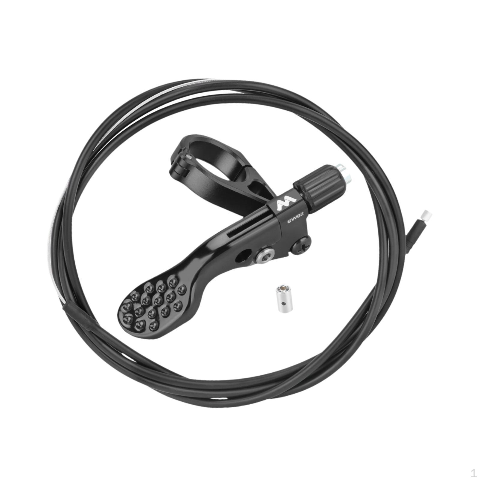 

Bike Seatpost Dropper Remote Control Lever Bicycle Shifter Lightweight Replace чорний