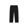 Li Ning Solid Color Mid Waist Straight Loose Casual Pants Men Bottoms Black AKXT789-1