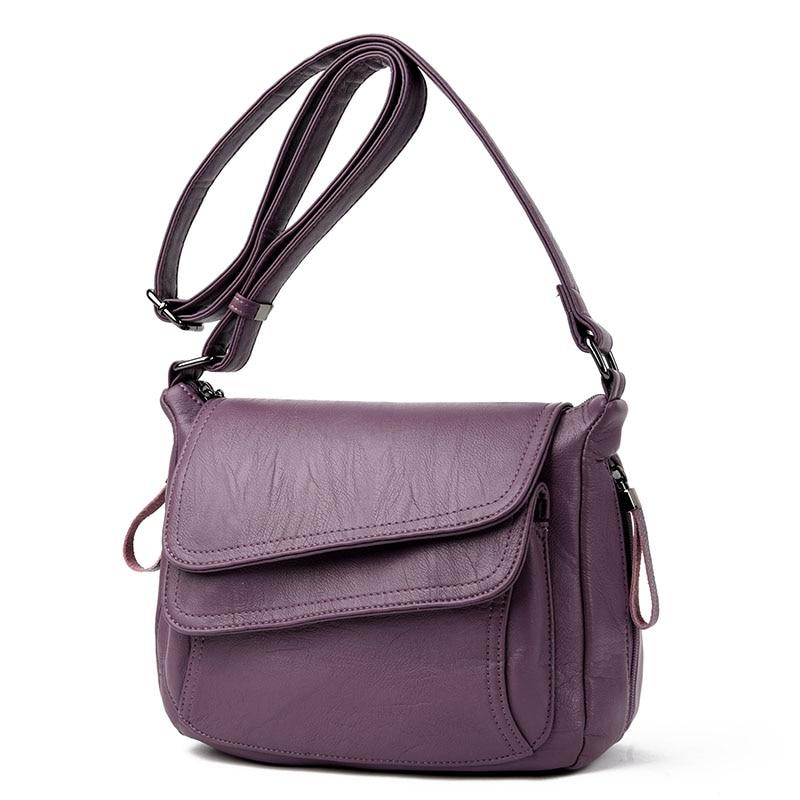 Summer New Soft Leather Luxury Women Handbag Crossbody Bag Ladies Fashion All-match Large-capacity One-shoulder Messenger Bag
