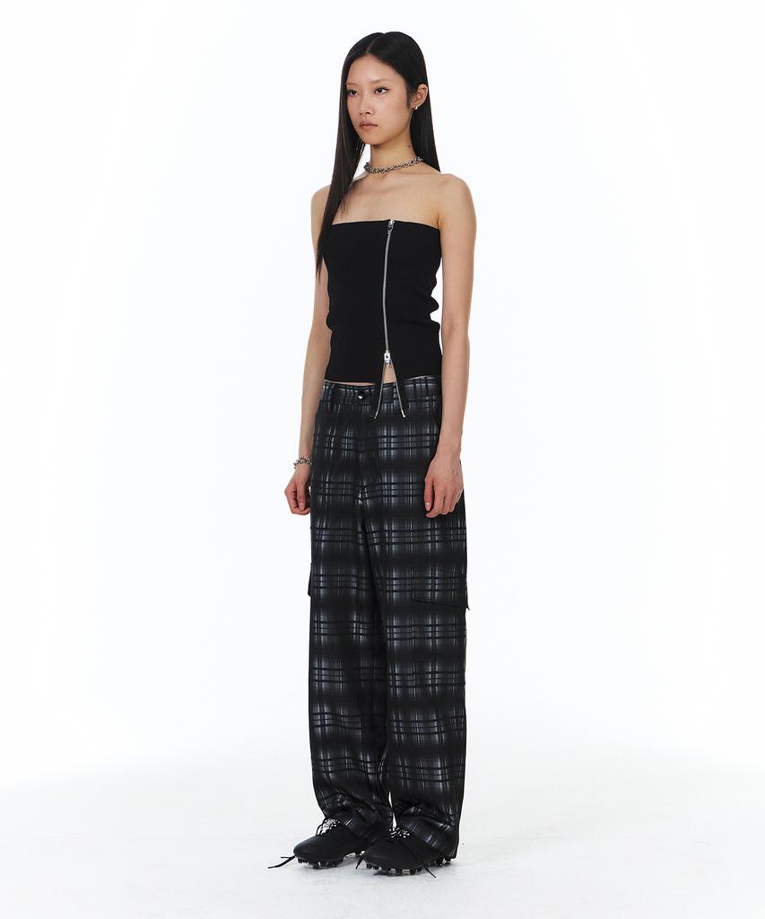 Yunse [Unisex] Check Cargo Pants (Check)