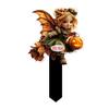 Halloween Fairy Garden Stake, 2D Acrylic Pumpkin House Sign Decoration, Holiday Party Fairy Garden Accessories for Outdoor Yard Lawn Pathway