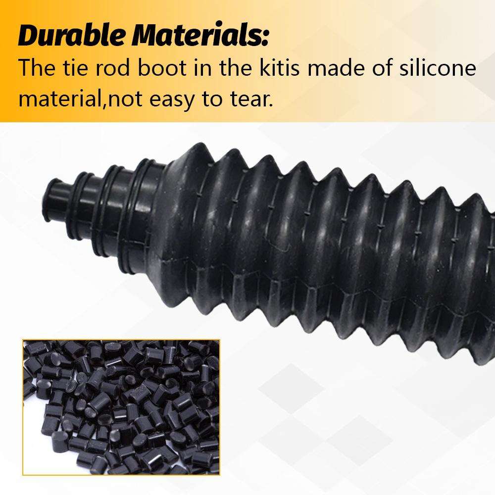 Universal Silicone Rack Pinion Steering Gaiter Pinion Boots+Cable Ties+Clamp Kit For Rack Steering Boot Gaiter And Pinion Boot